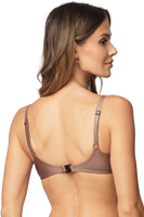 Vivisence Bikini Push Up BH Verstellbare Träger Ideal Für Strand Schwimmbad 3222, braun glänzend