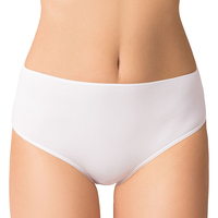 Vivisence women's smooth high waist briefs 4001, white
