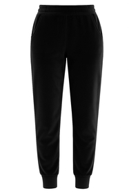 Vivisence Women Joggers Cotton Knit Pockets Elastic Waist Lounge Trousers 9101, black