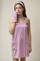 Vivisence Exfoliating Glove Cotton Viscose Body Scrub Spa for Smooth Skin 5025R, Pink, UNI