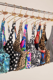 Vivisence Bikini Oberteil Damen Bügel Schleife Formend Stützfunktion 3203, karriert