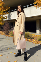 Vivisence Damen Handtasche Verstellbarer Schultergurt Alltag Tasche, Beige