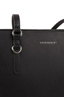 Vivisence Sac À Épaule Femme Fermeture Zippée Compact Idéal Au Quotidien, noir