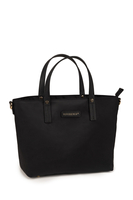 Vivisence Damen Handtasche Reißverschluss Mit Abnehmbarem Riemen Für Alltag, Schwarz